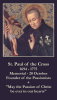 St. Paul of the Cross Prayer Card
